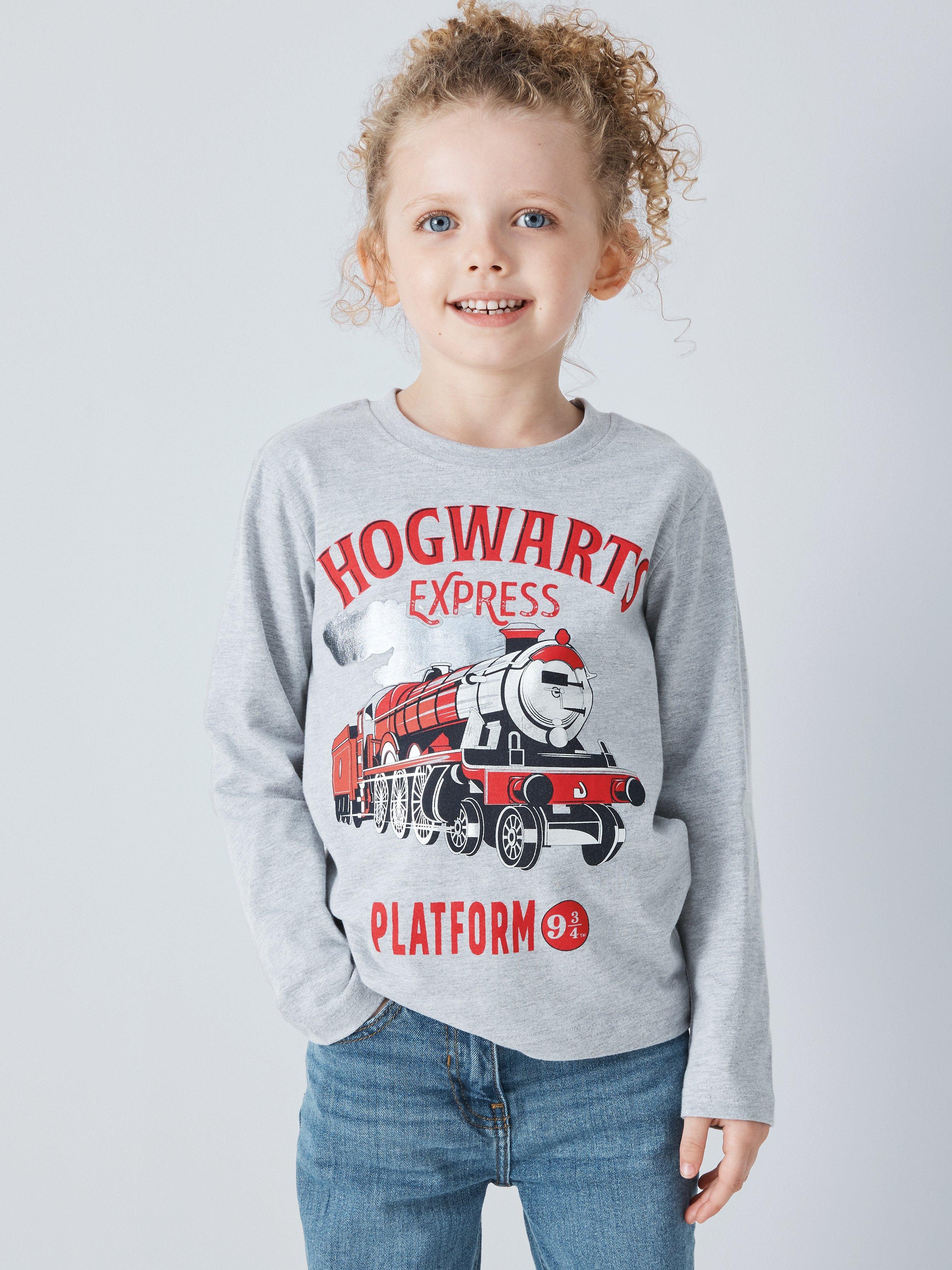 Fabric Flavours Kids' Platform 9 Long Sleeve T-Shirt, Mid Grey