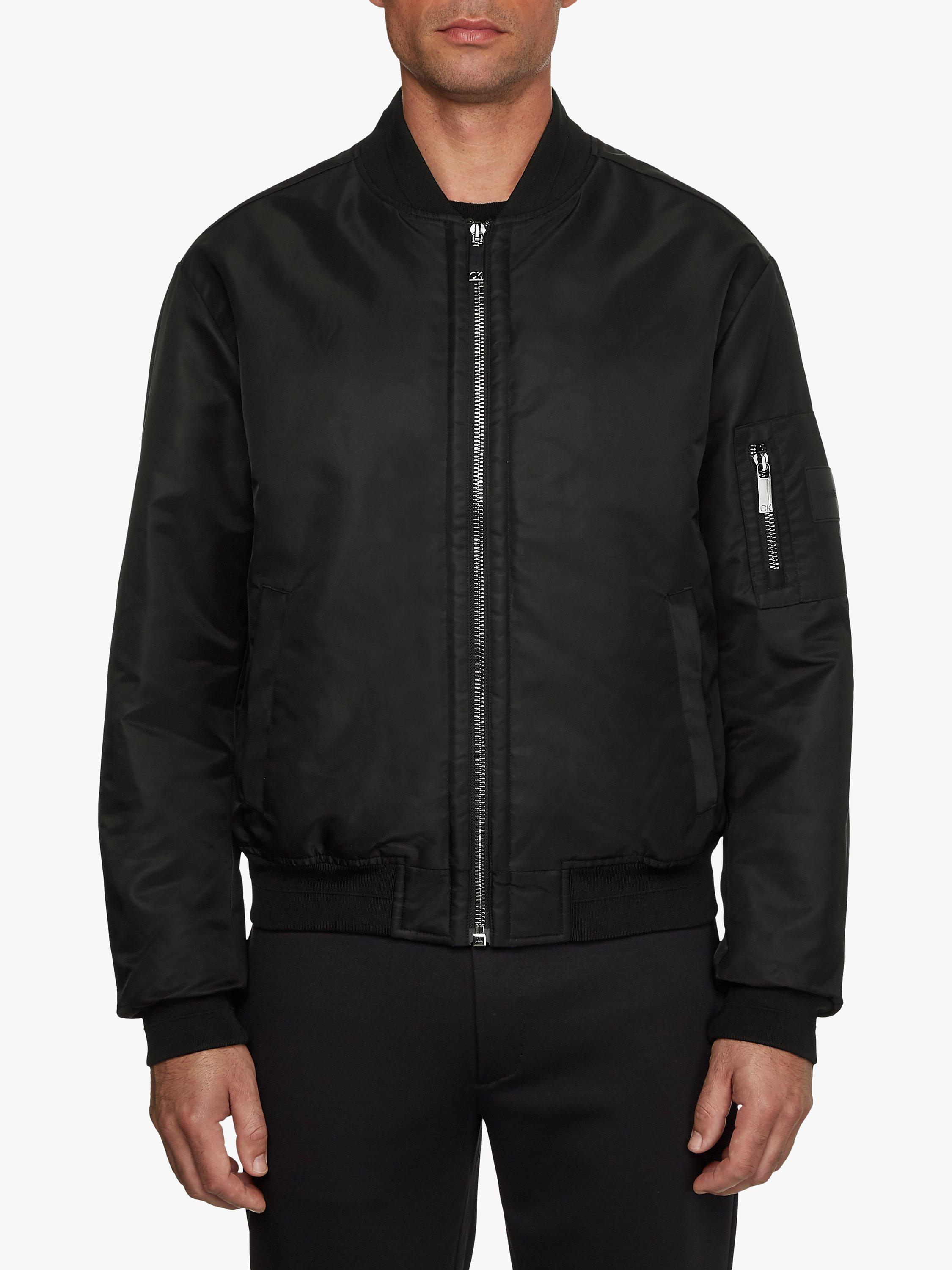 Calvin Klein Light Hero Bomber Jacket CK Black