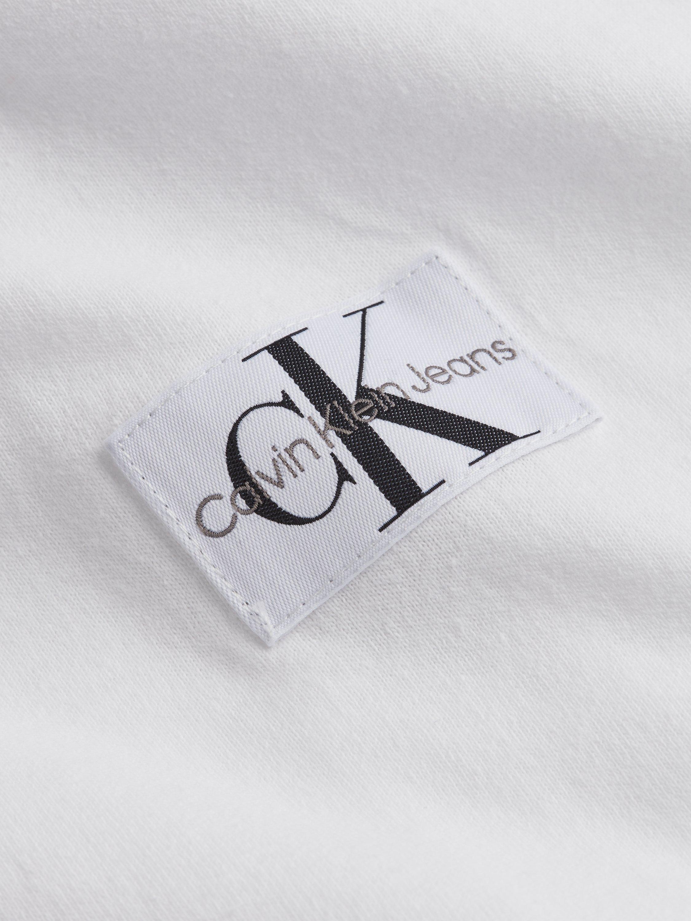Product image 3 of 3, which shows Calvin Klein Jeans Badge Logo T-Shirt, Bright White, S
