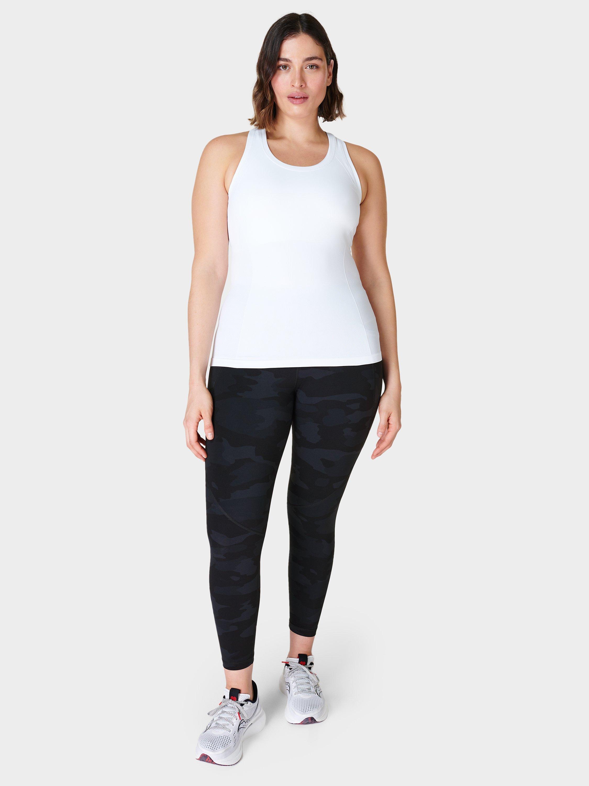 Product image 3 of 8, which shows Sweaty Betty Power 7/8 Gym Leggings, Black Camo, XXS