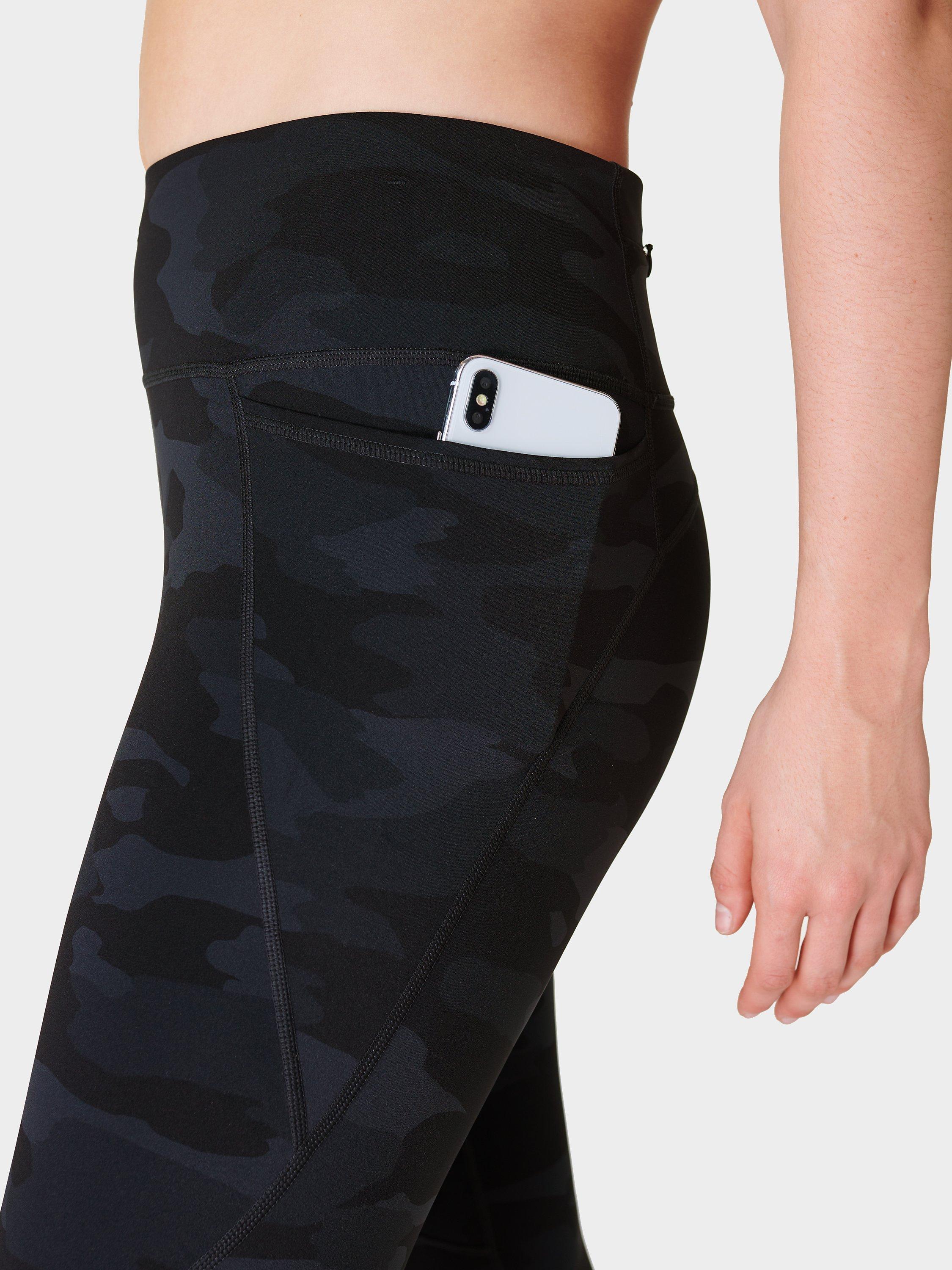 Black camo gym leggings hotsell