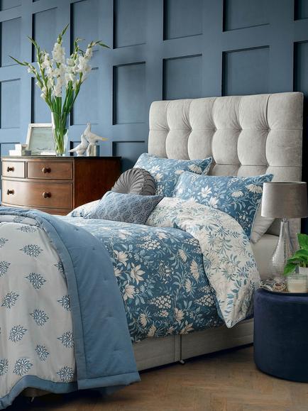 Laura Ashley Parterre 200 Thread Count Duvet Cover Set, Seaspray