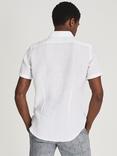 Reiss Holiday Linen Slim Fit Shirt, White