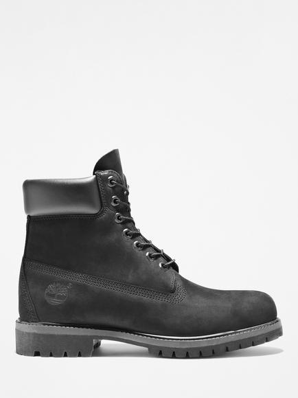 Timberland Wide Fit Classic 6-Inch Premium Waterproof Boots, Black, Black Nubuck