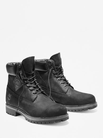 Timberland Wide Fit Classic 6-Inch Premium Waterproof Boots, Black - view 2, Black Nubuck