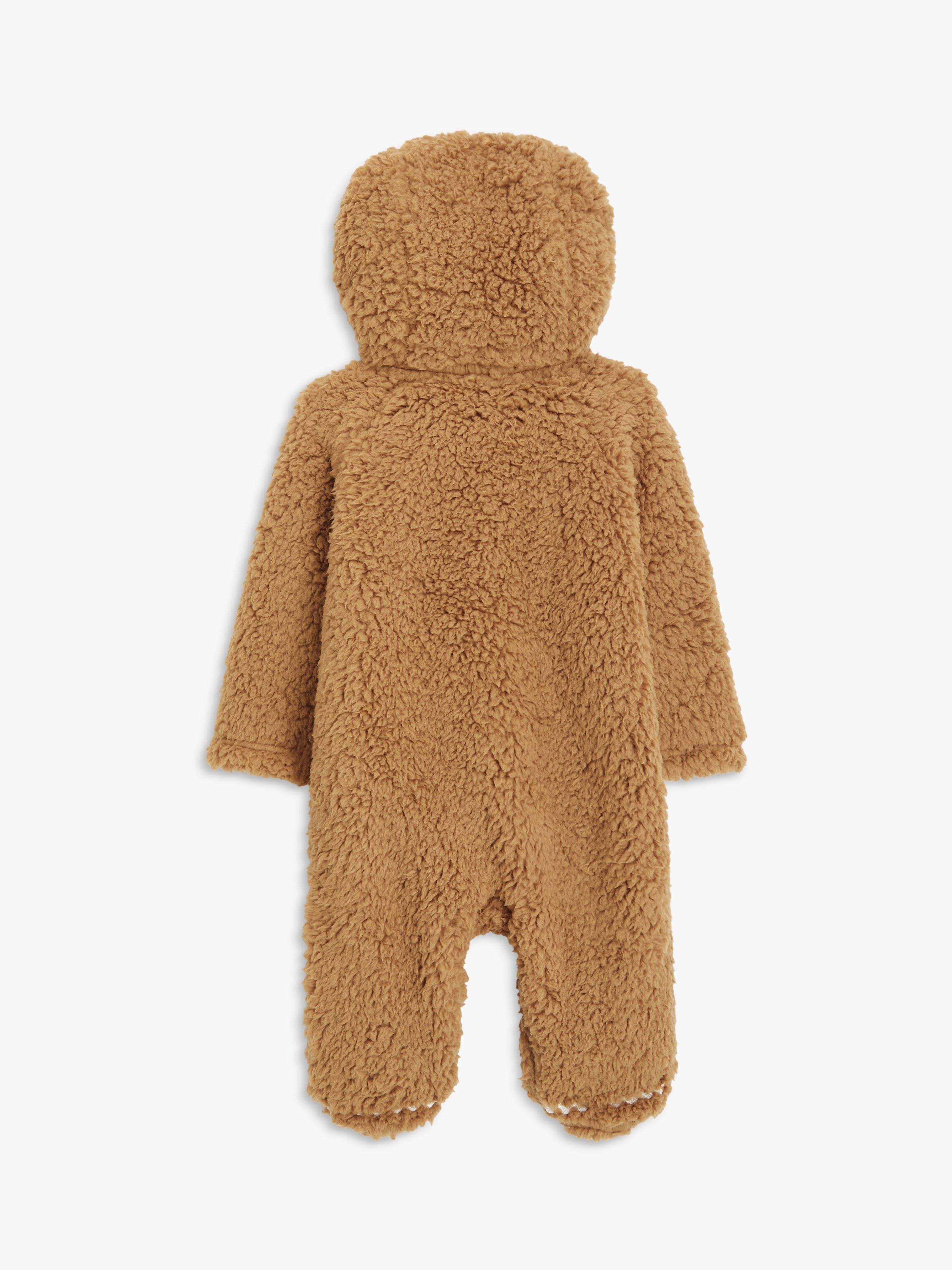 Product image 2 of 3, which shows John Lewis Baby Gingerbread Hooded Onesie, Multi, Newborn