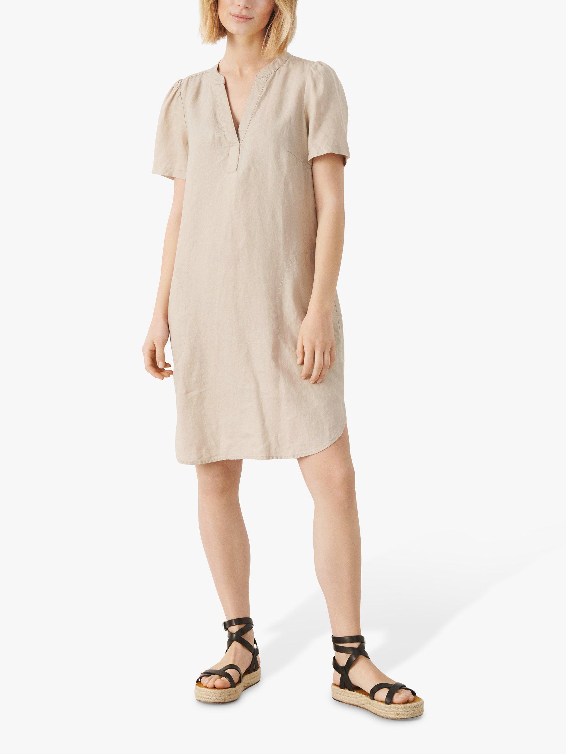 Part Two Aminase Linen Dress, Feather Grey
