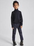 Reiss Kids' Eastbury Stretch Chino Trousers, Navy