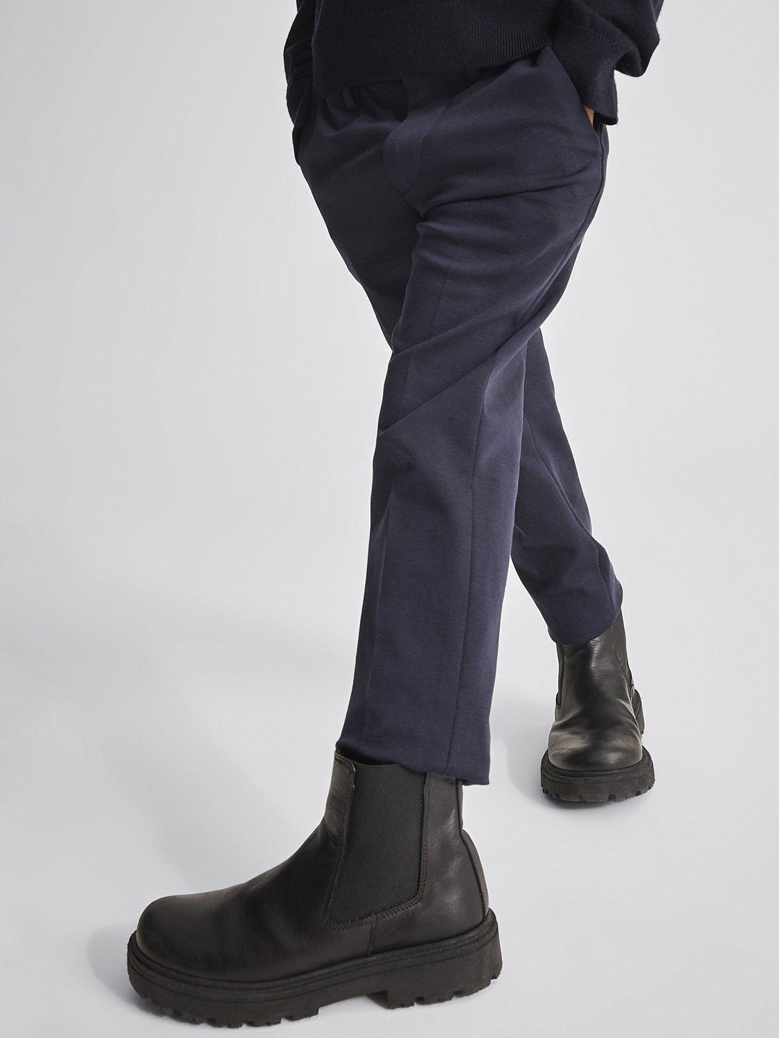 Product image 4 of 6, which shows Reiss Kids' Eastbury Stretch Chino Trousers, Navy, 4-5 years