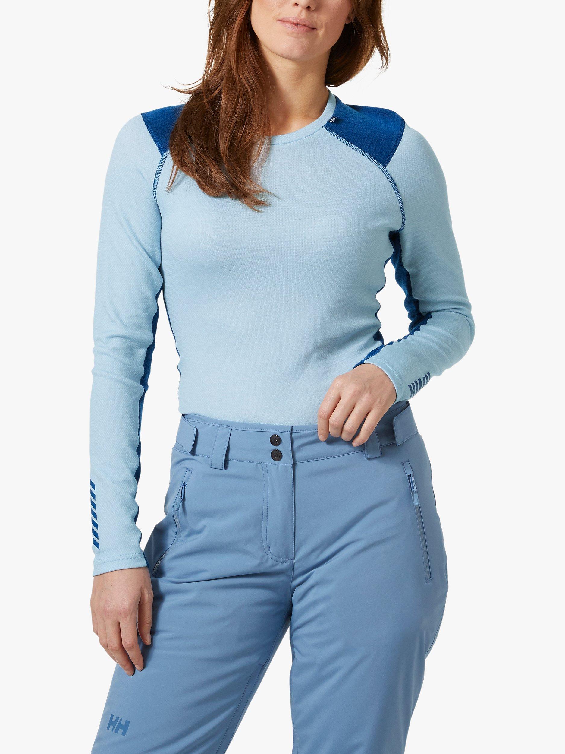Helly Hansen Lifa Merino Wool Blend Base Layer Crew Top, 583 Baby Trooper