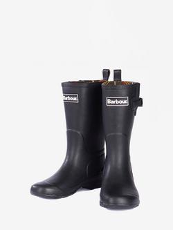 Barbour Kids' Simonside Wellington Boots, Black - view 2, Black
