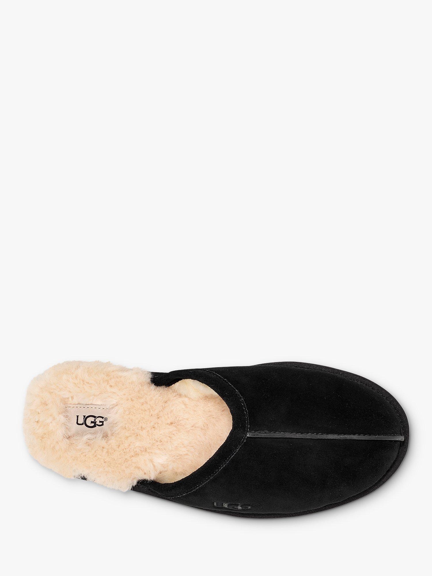 UGG Scuff Mule Suede Slippers, Black, 7