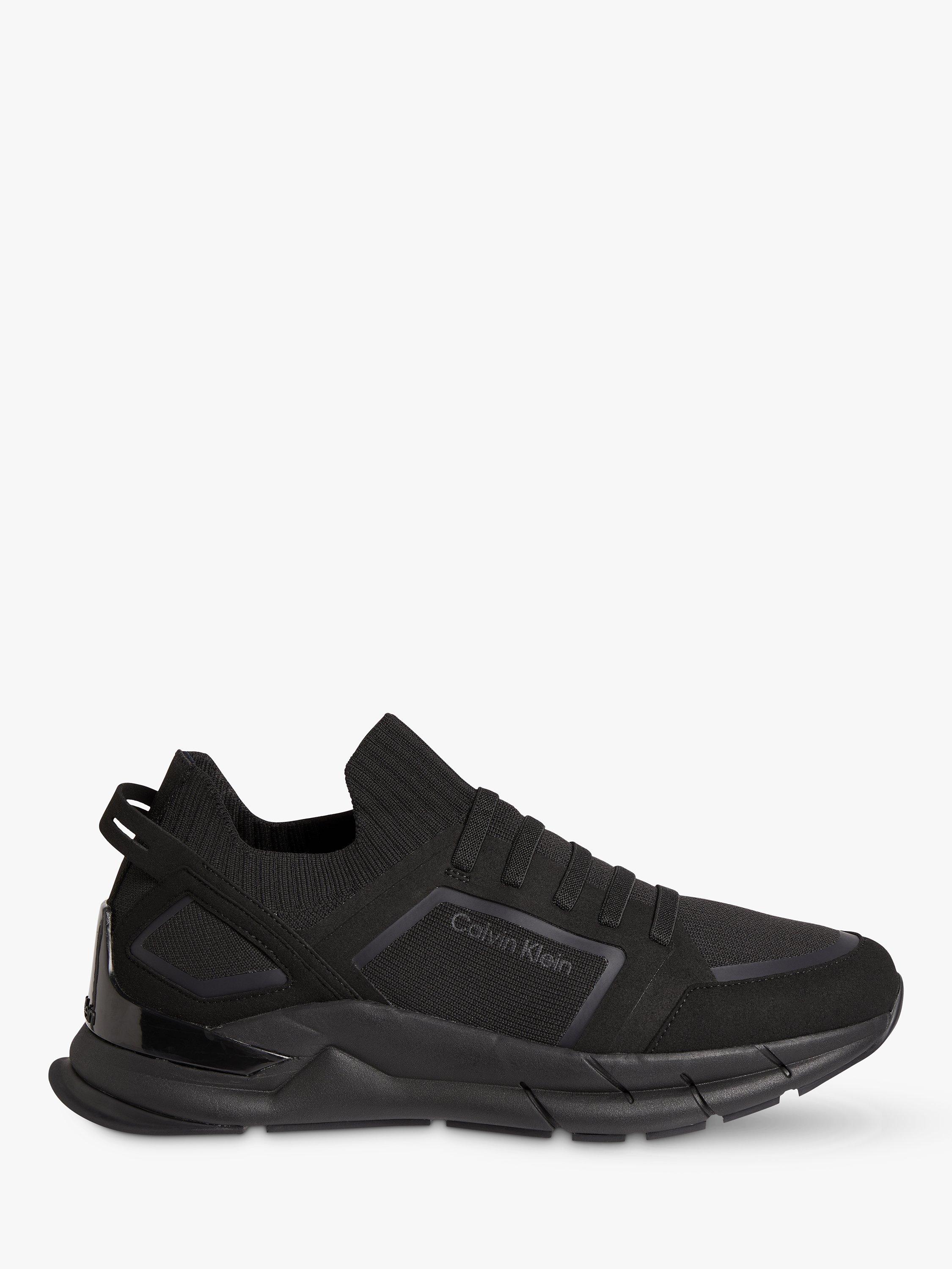 Calvin Klein Low Top Lace Up Trainers, Triple Black