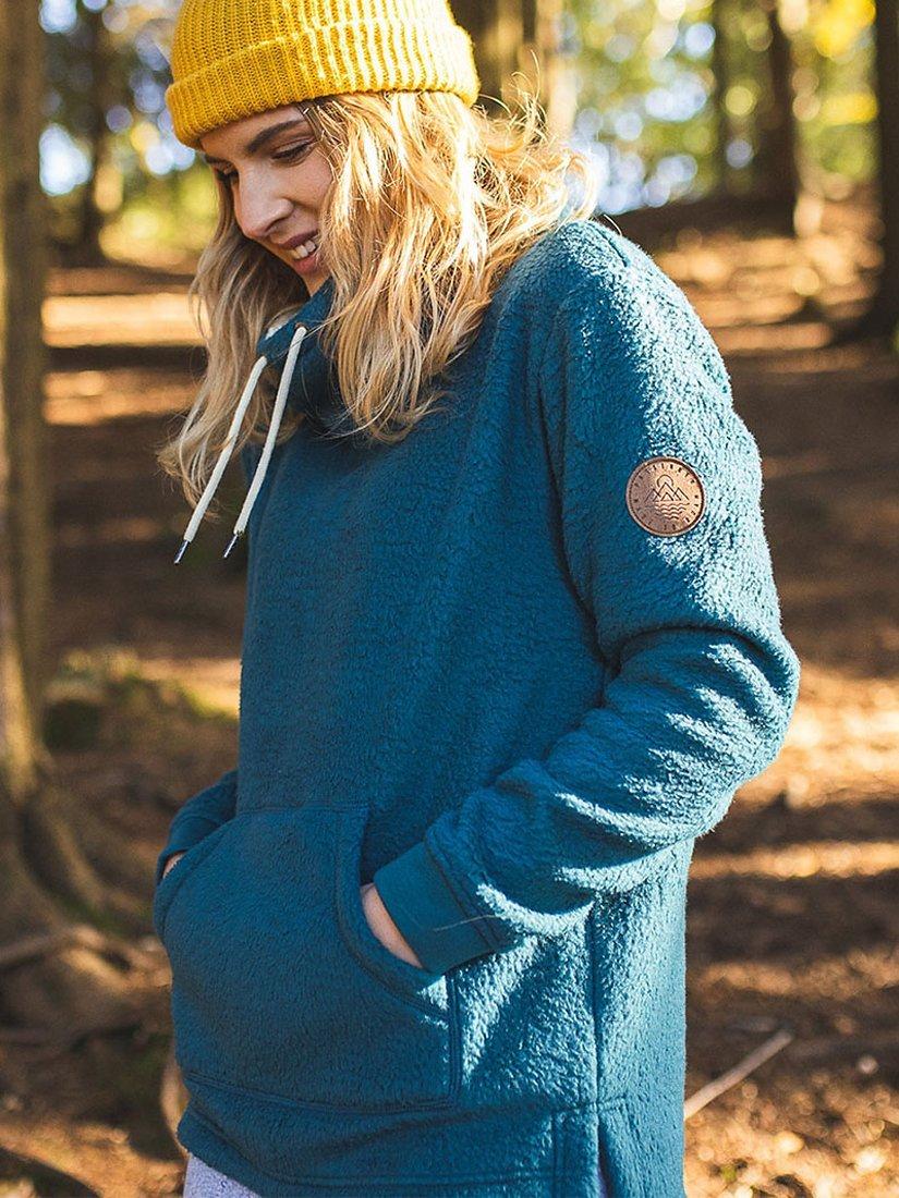 Passenger Hazel Slouch Fleece, Blue Coral