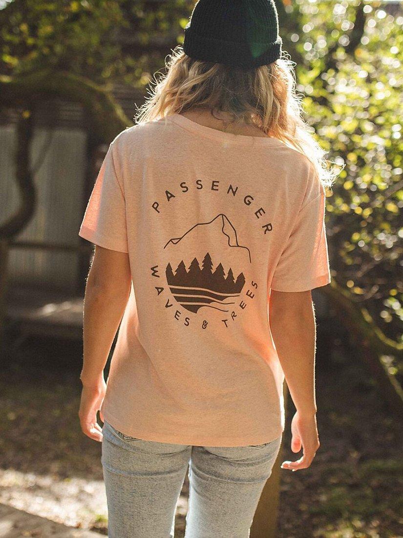 Passenger Big Leaf T-Shirt, Peachy Pink