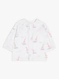 John Lewis Premature Baby GOTS Organic Cotton Giraffe Print Jacket, Pink