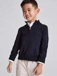 Reiss Kids' Blackhall Half Zip Wool Jumper