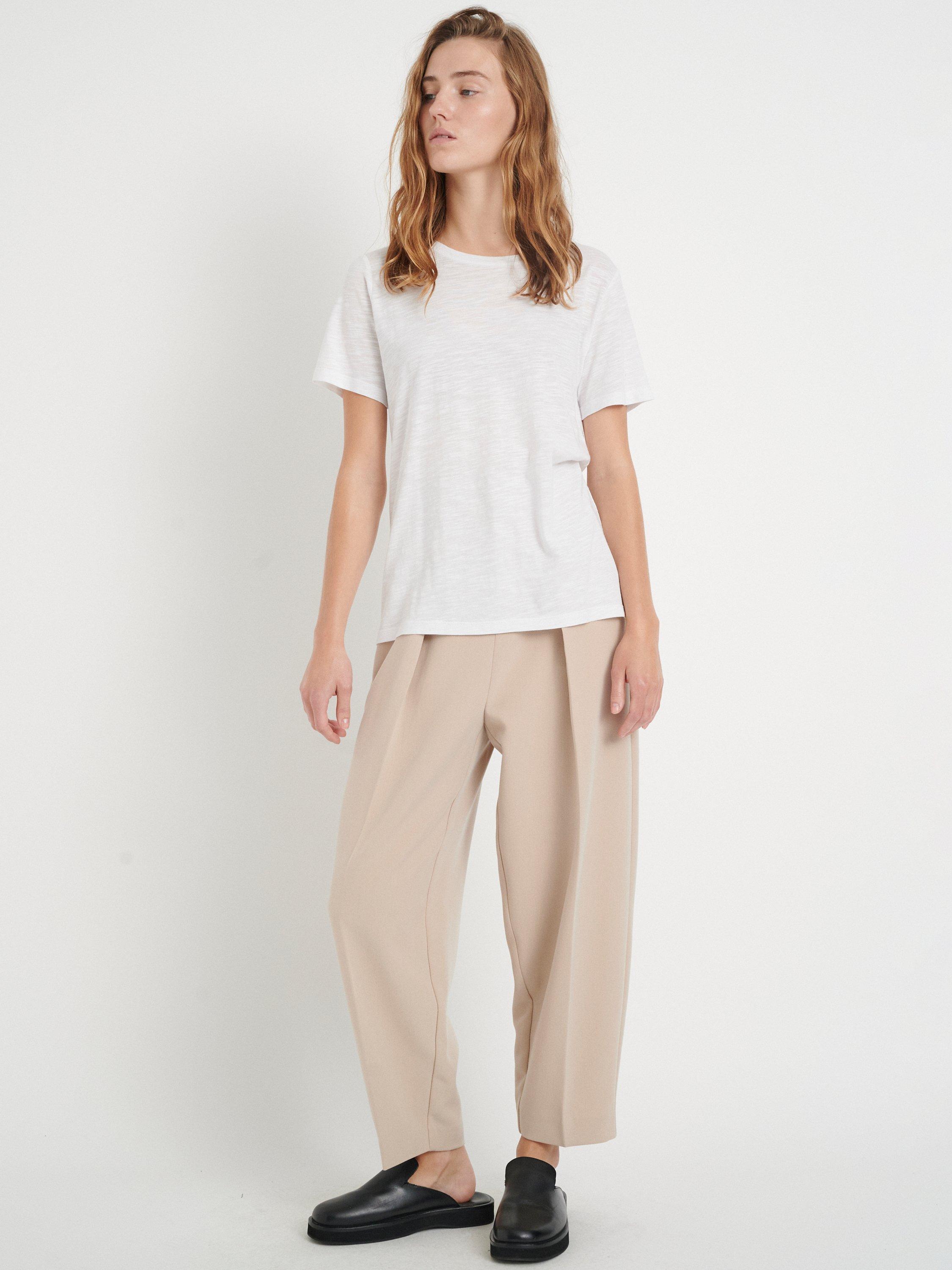 Product image 1 of 7, which shows InWear Alma Plain T-Shirt, Pure White, XS
