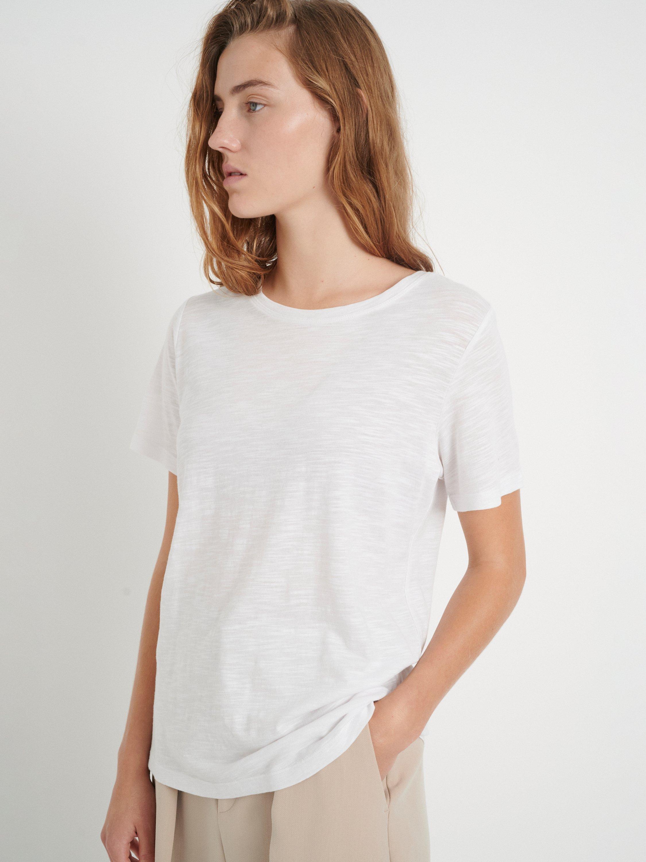 Product image 3 of 7, which shows InWear Alma Plain T-Shirt, Pure White, XS