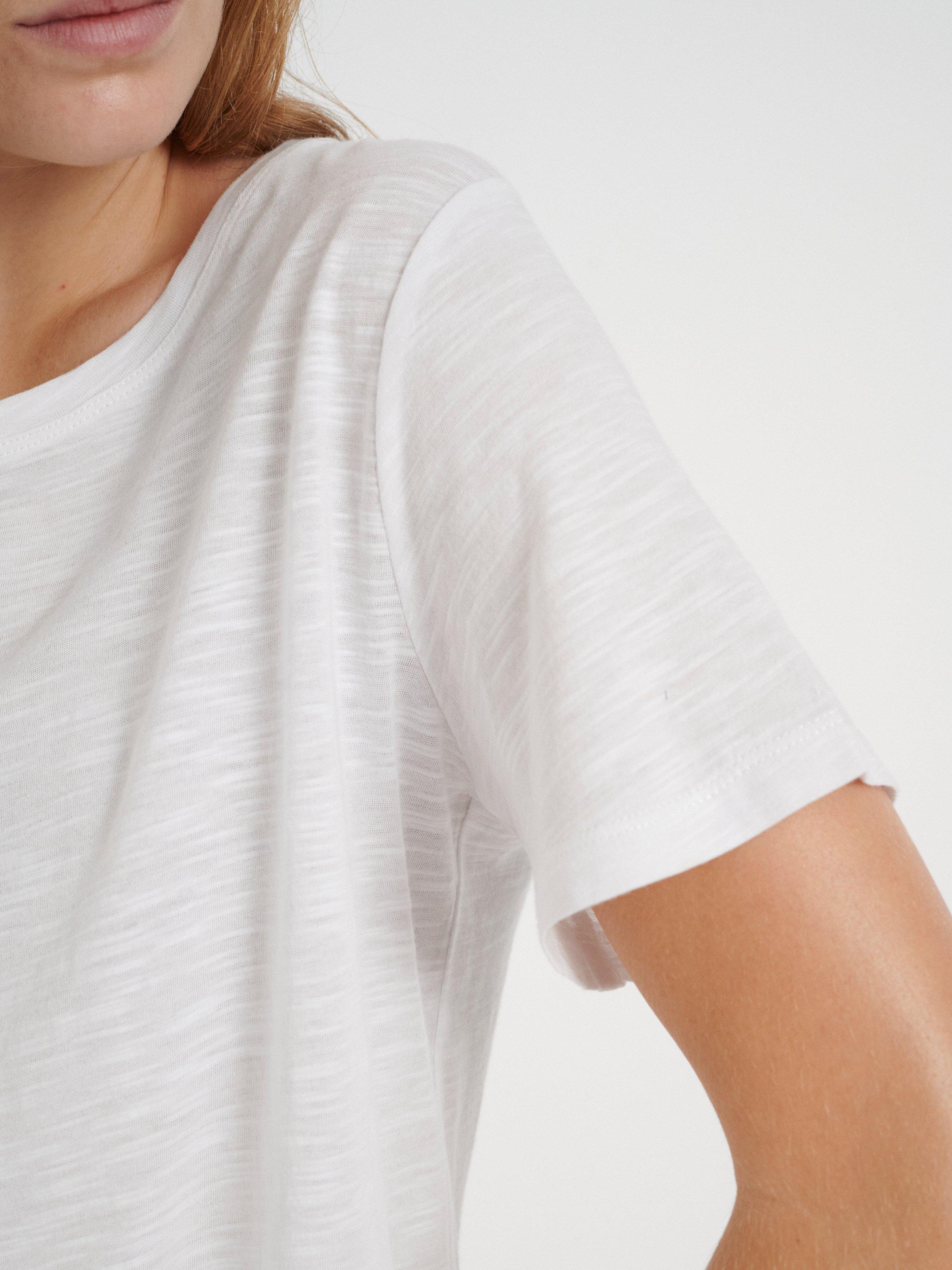 Product image 4 of 7, which shows InWear Alma Plain T-Shirt, Pure White, XS