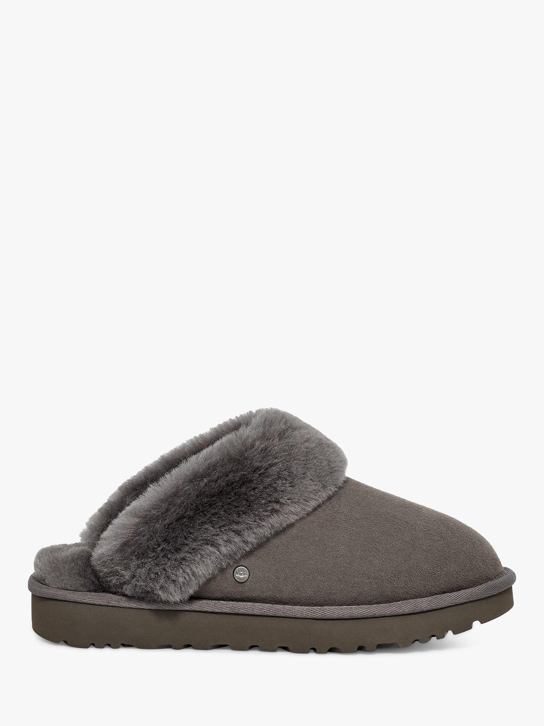 UGG Classic Sheepskin Slippers, Charcoal, 5