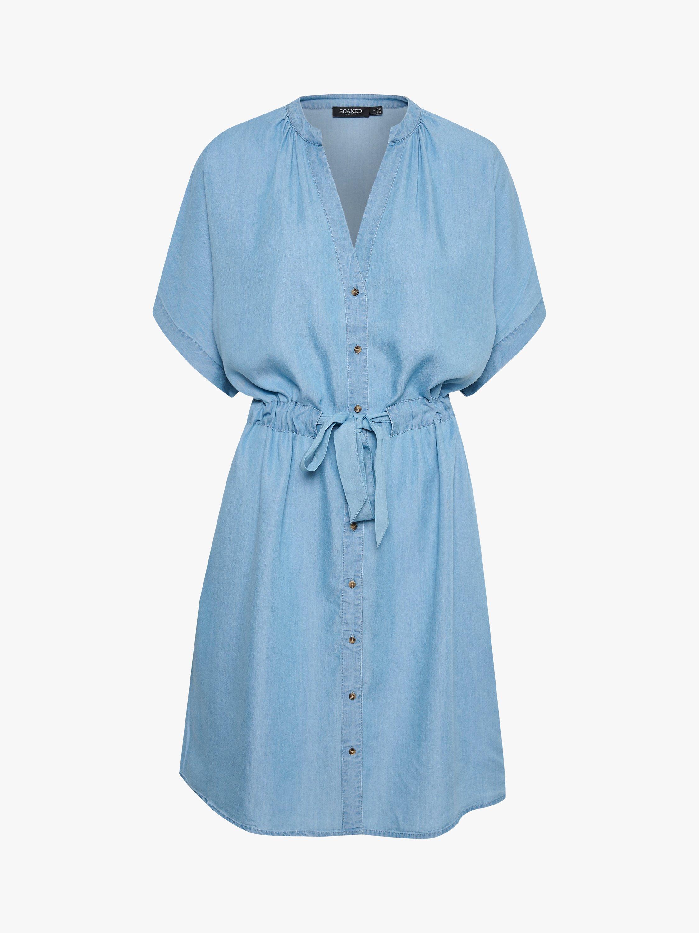 Soaked In Luxury Rowe Dress, Light Blue
