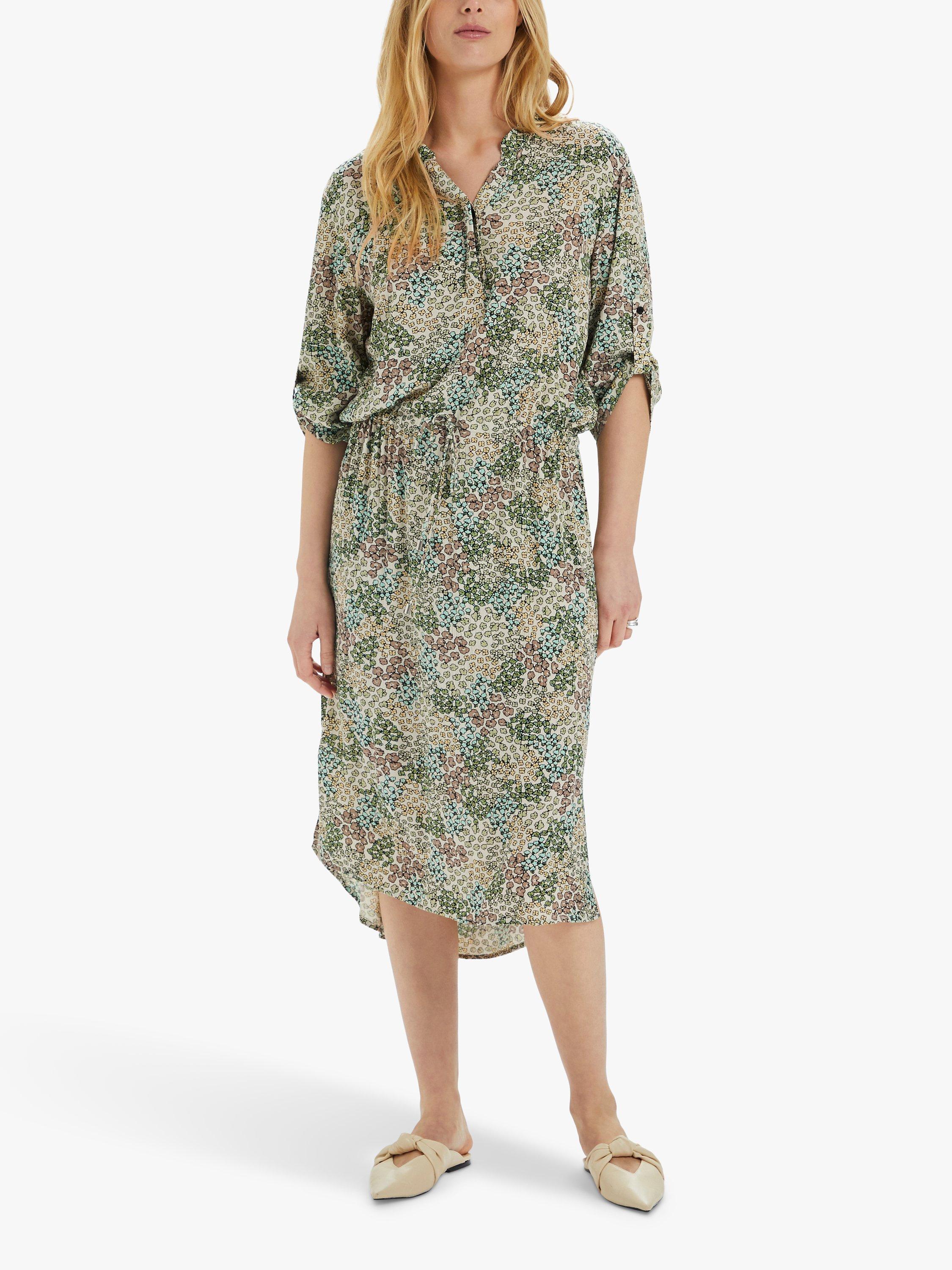 Soaked In Luxury Zaya Meadow Print Dress, Green/Multi