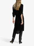 Soaked In Luxury Zaya Midi Shirt Dress, Black