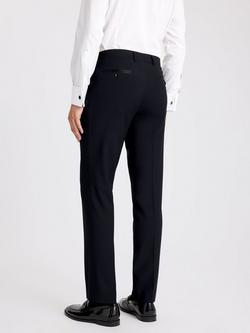 Moss Slim Fit Dress Trousers, Black - view 2, Black