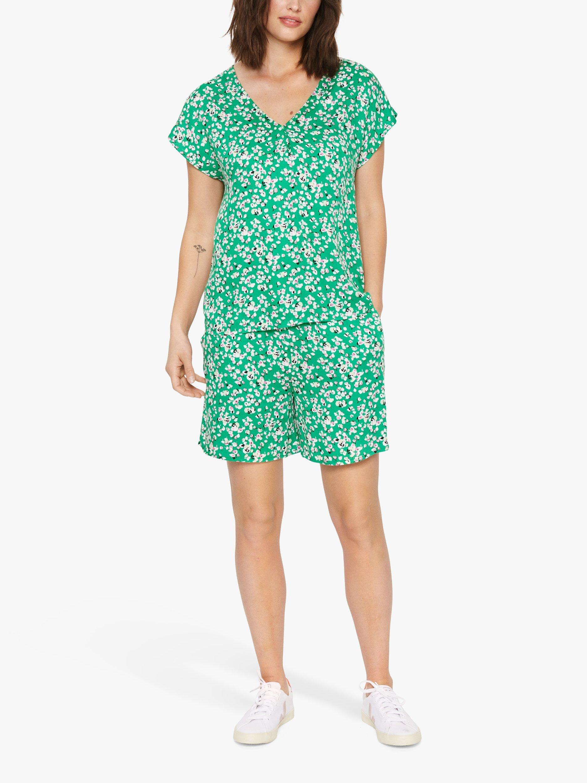 Saint Tropez Maddin Ditsy Floral Print Top, Chute Fleurs