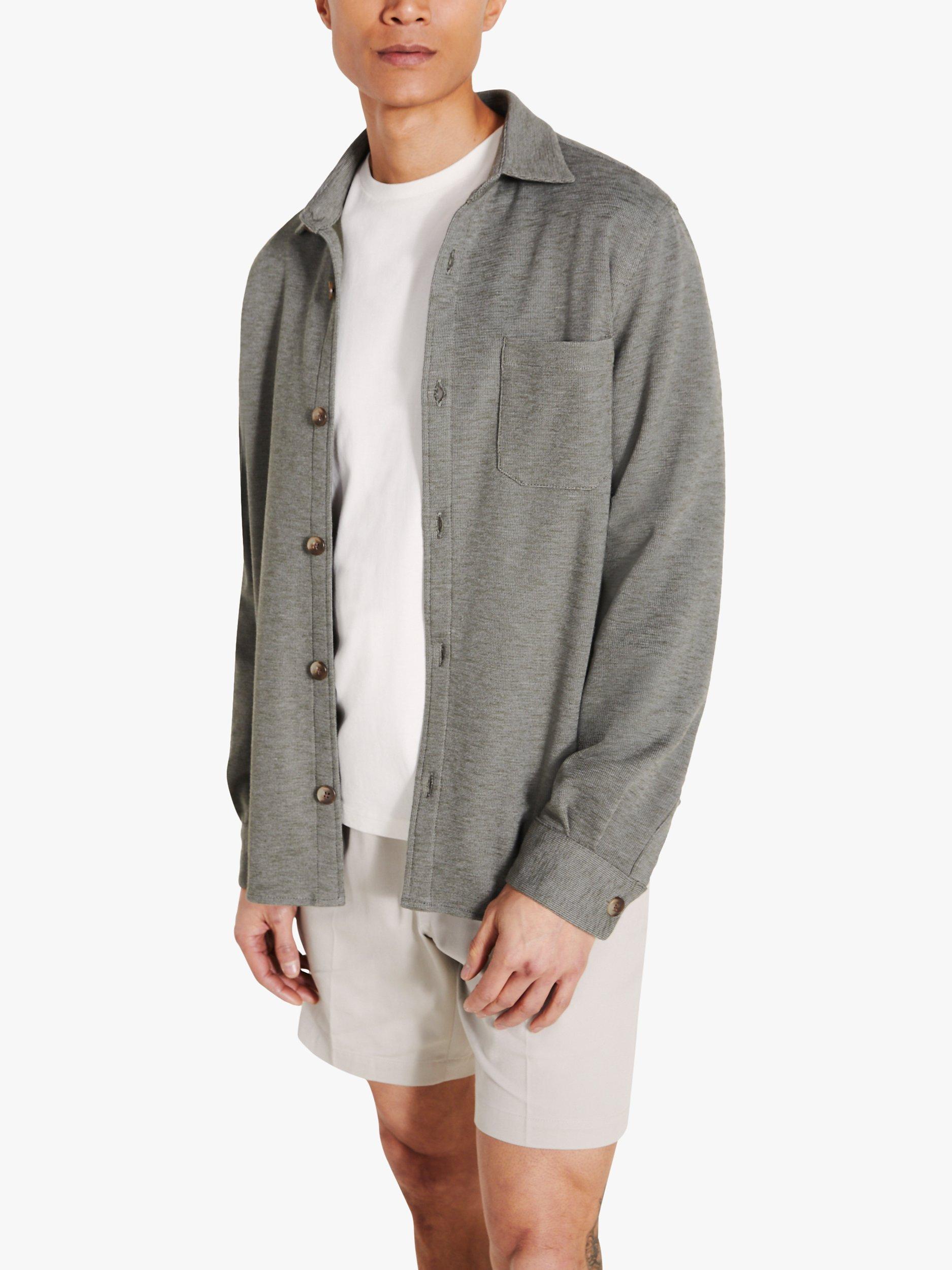 Moss Knitted Overshirt, Sage