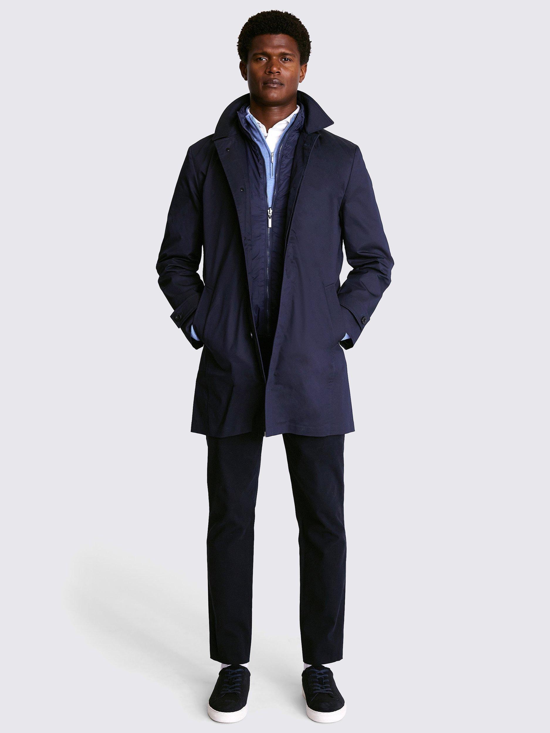 Moss Tailored Raincoat Indigo