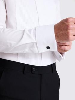 Moss Tailored Fit Pleated Dress Shirt - view 2, White