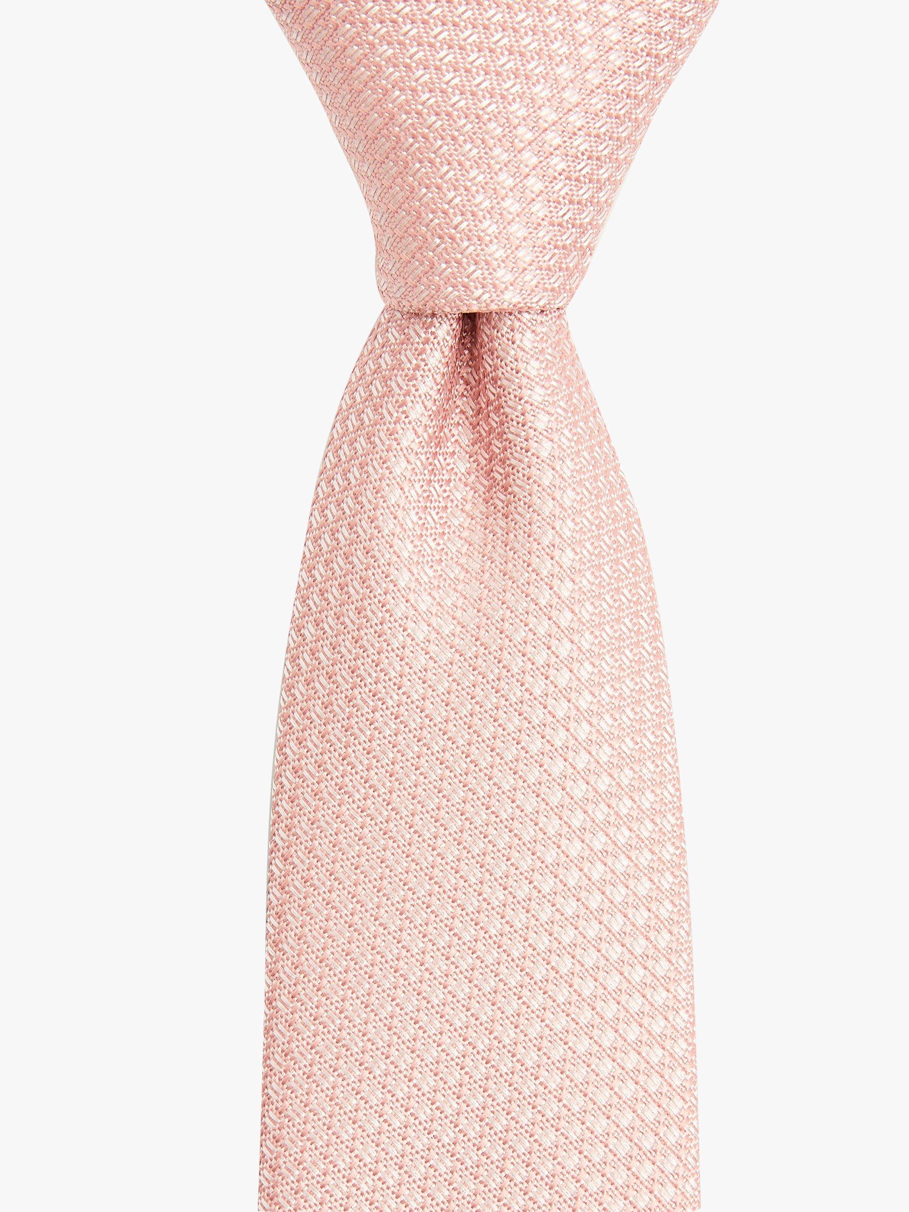 Moss Textured Tie, Dusty Pink