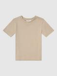 Reiss Kids' Bless Cotton T-Shirt, Stone
