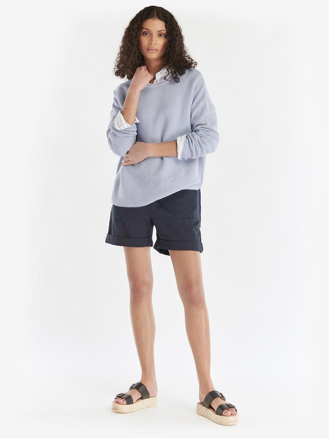 Product image 3 of 5, which shows Barbour Mariner Knit Jumper, Bell Flower, 12