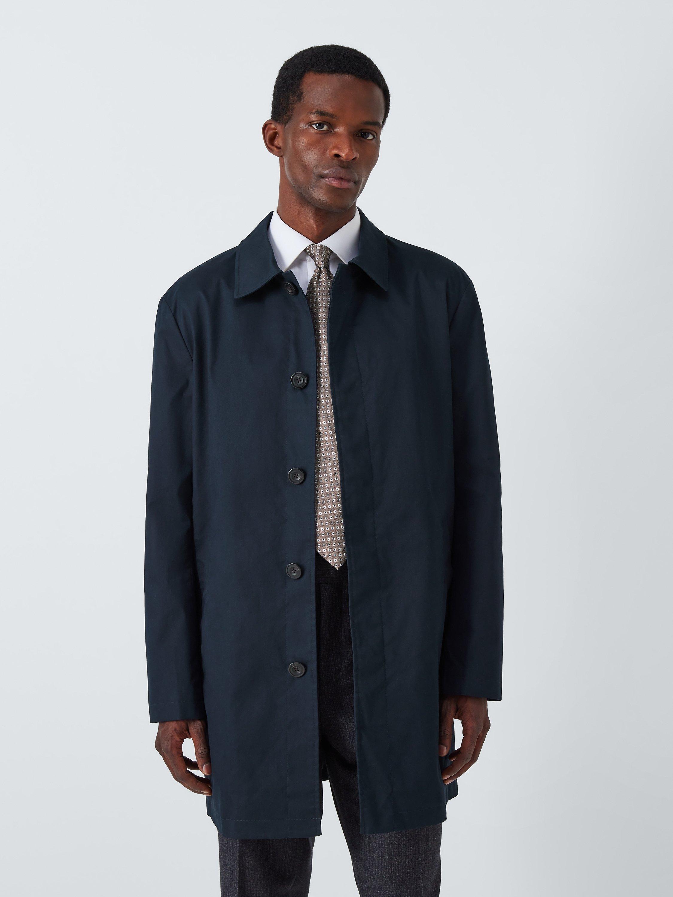 John Lewis Cotton Blend City Mac Navy