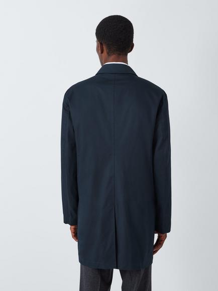 John Lewis Cotton Blend City Mac - view 2, Navy