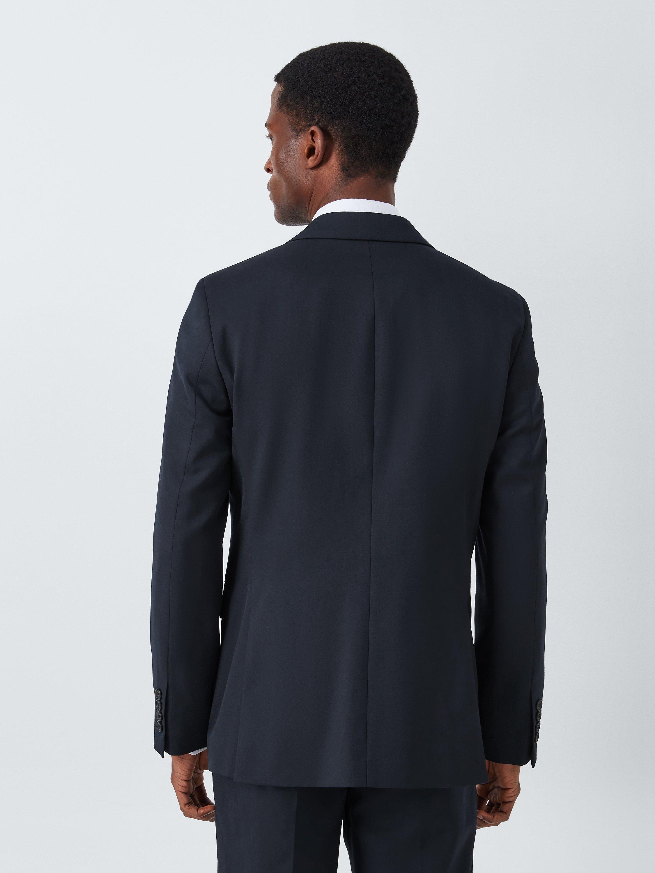 John Lewis Washable Wool Blend Regular Fit Suit Jacket, Navy, 40R