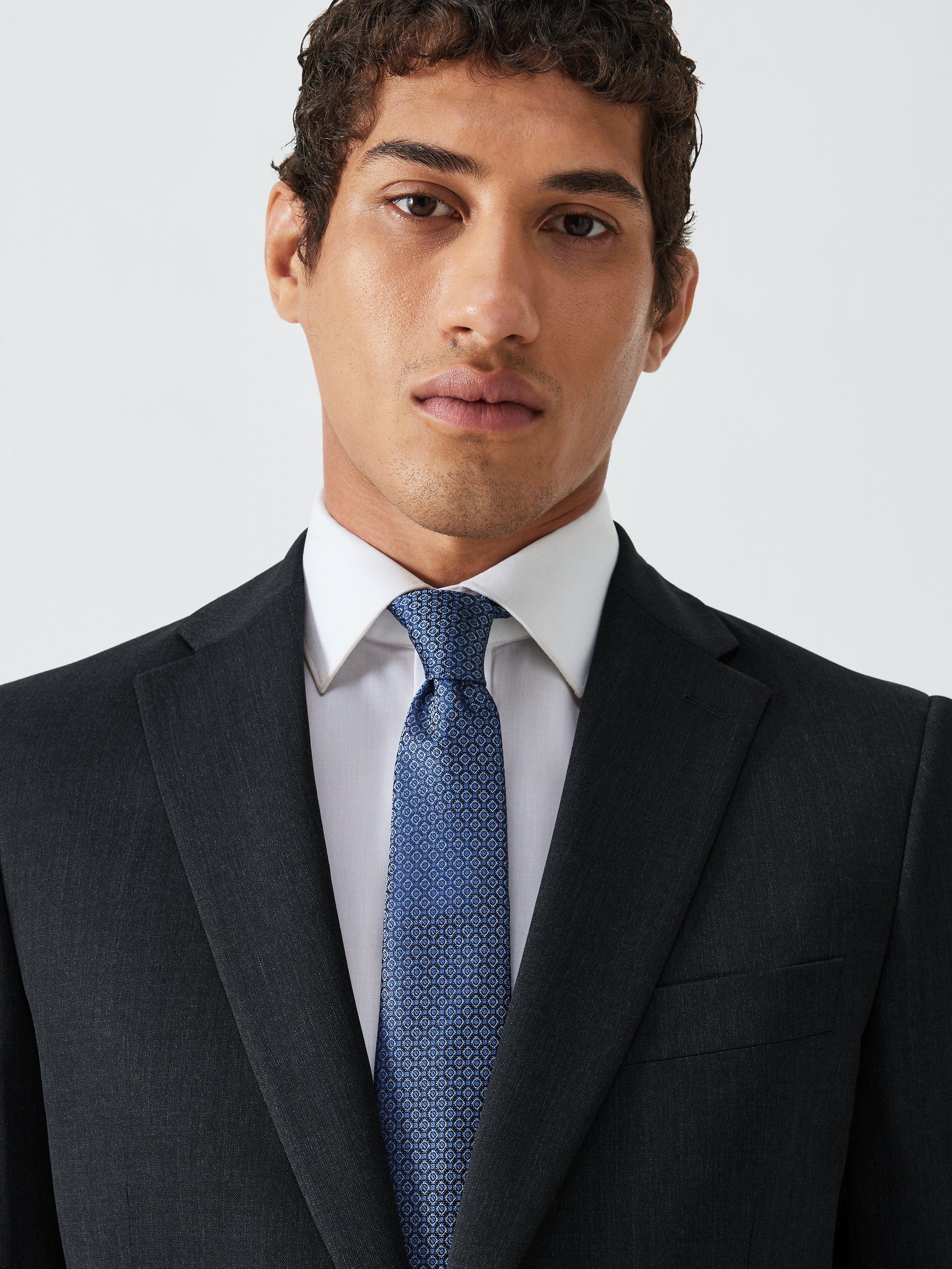 Product image 6 of 8, which shows John Lewis Washable Wool Blend Regular Fit Suit Jacket, Charcoal, 44L