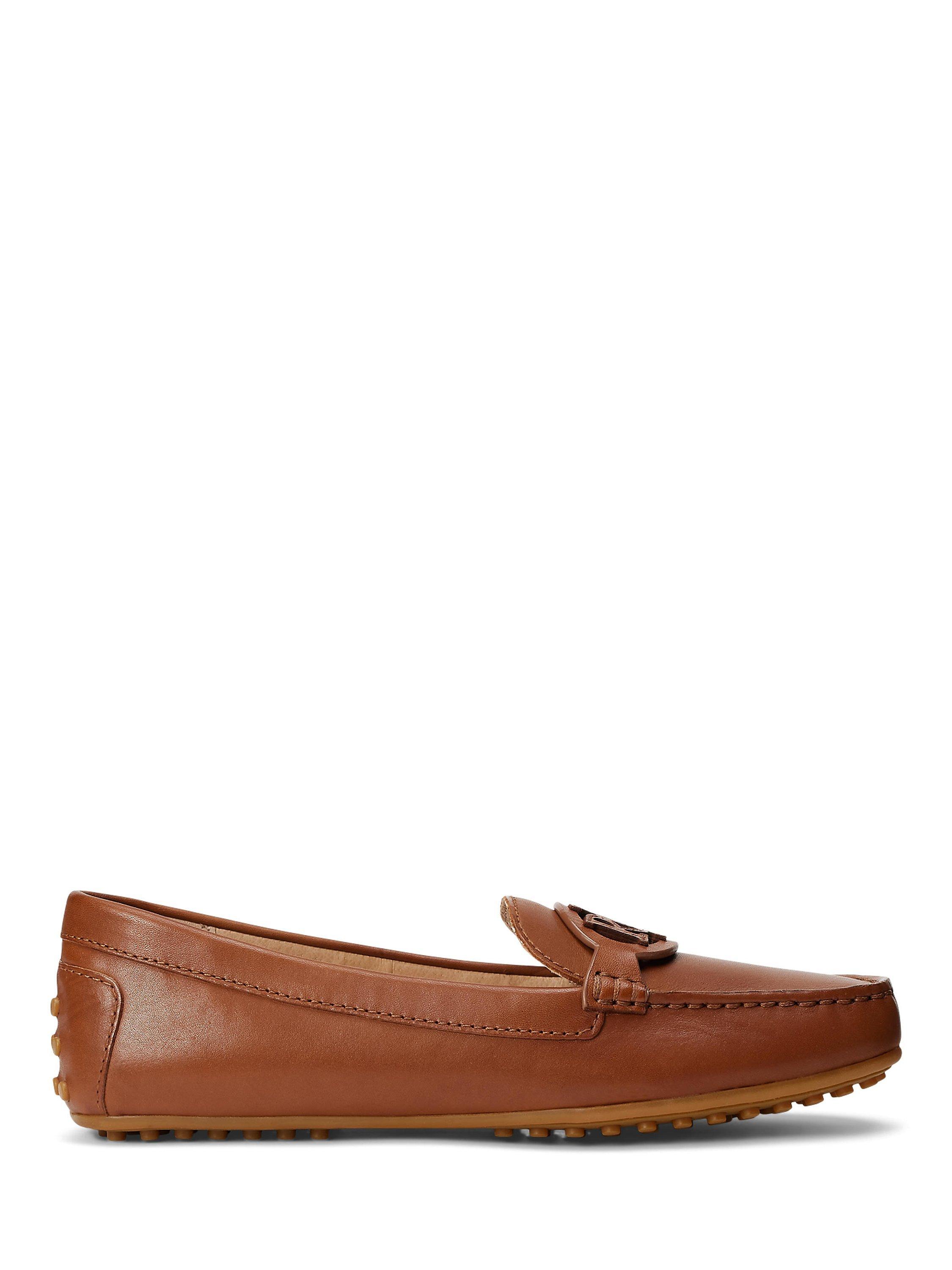 Lauren Ralph Lauren Brynn Leather Loafers, Saddle Tan