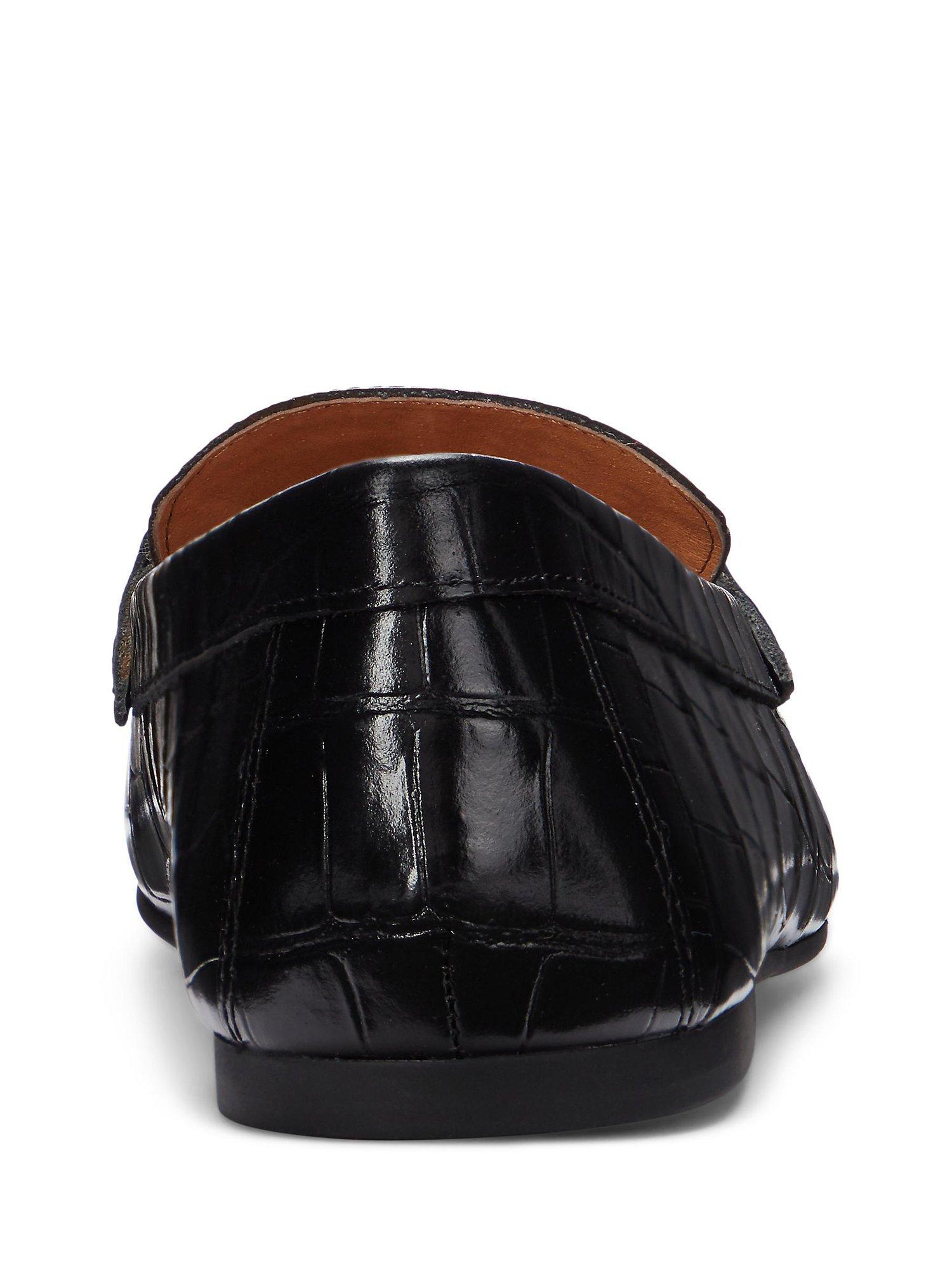 Product image 4 of 4, which shows Lauren Ralph Lauren Averi Leather Loafers, Black, 4
