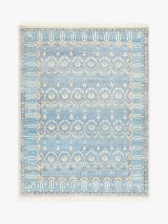 John Lewis Hand Knotted Mahala Rug, Blue, L240 x W170cm