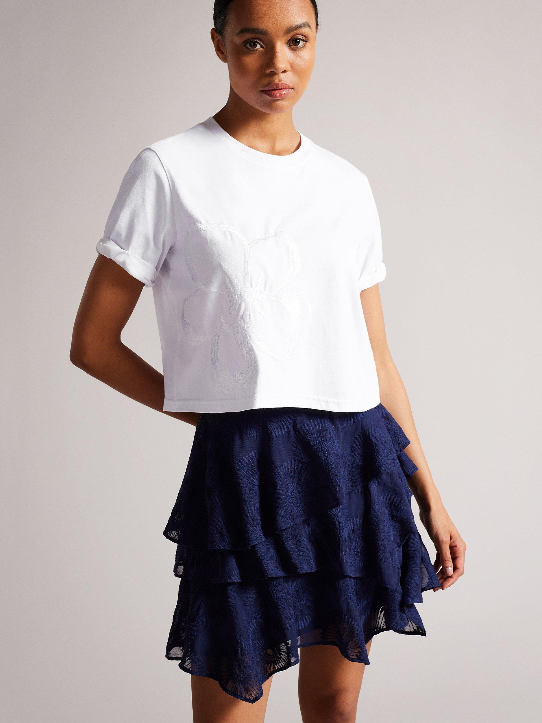 Ted Baker Carmyn Embossed T-Shirt, White