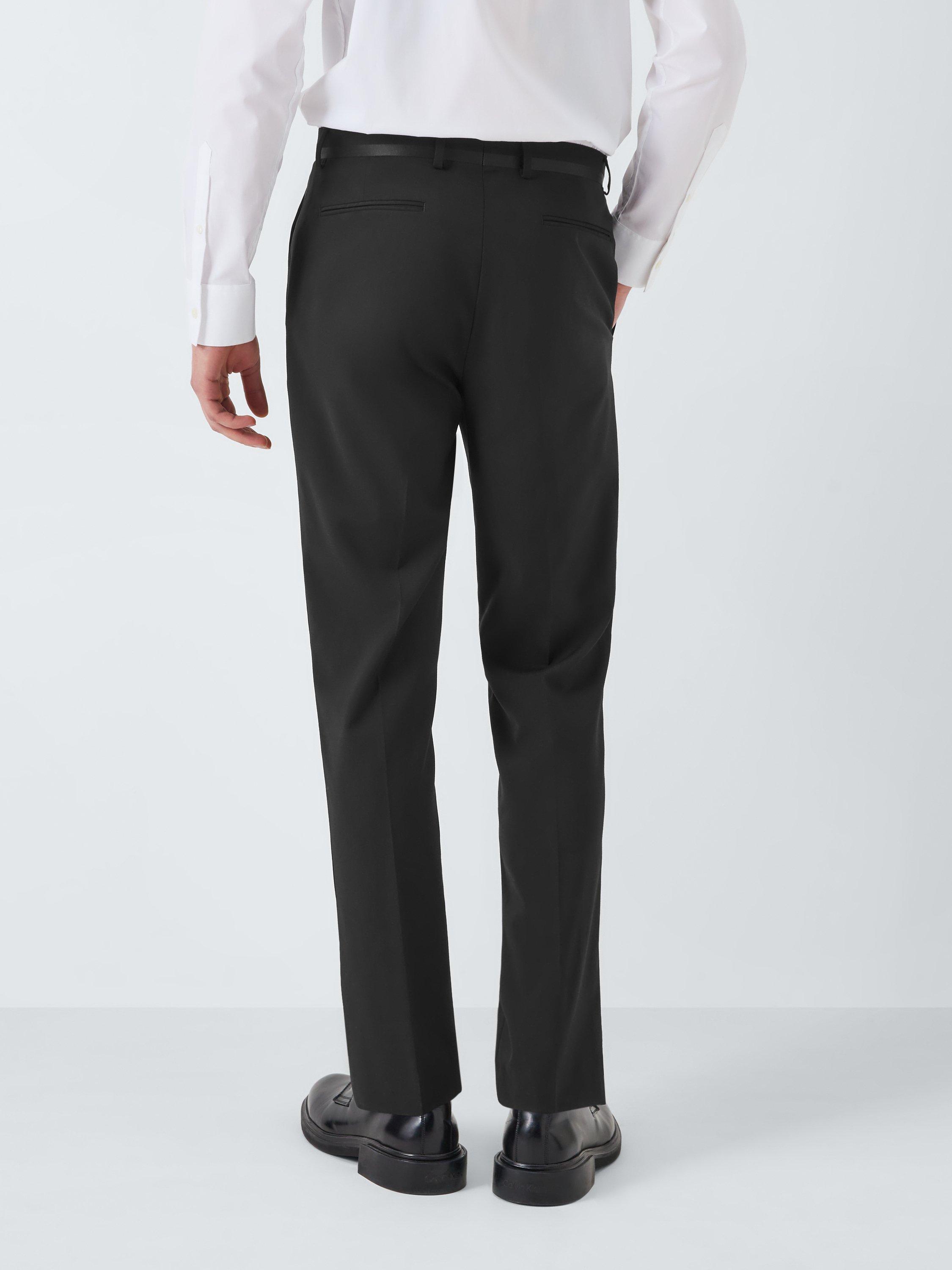 Kin Plain Slim Fit Dinner Suit Trousers, Black, 32S