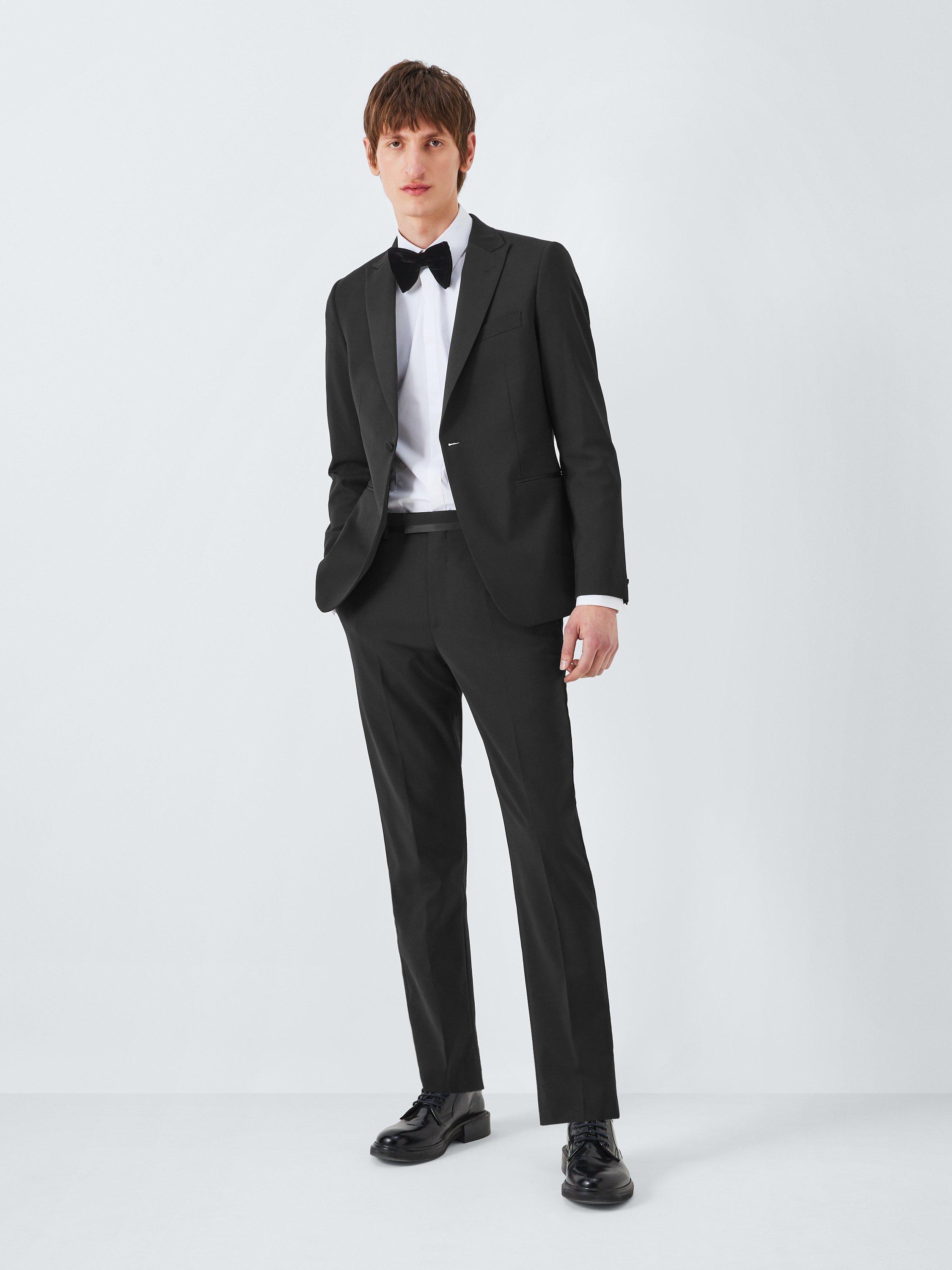 Kin Plain Slim Fit Dinner Suit Trousers, Black, 32S