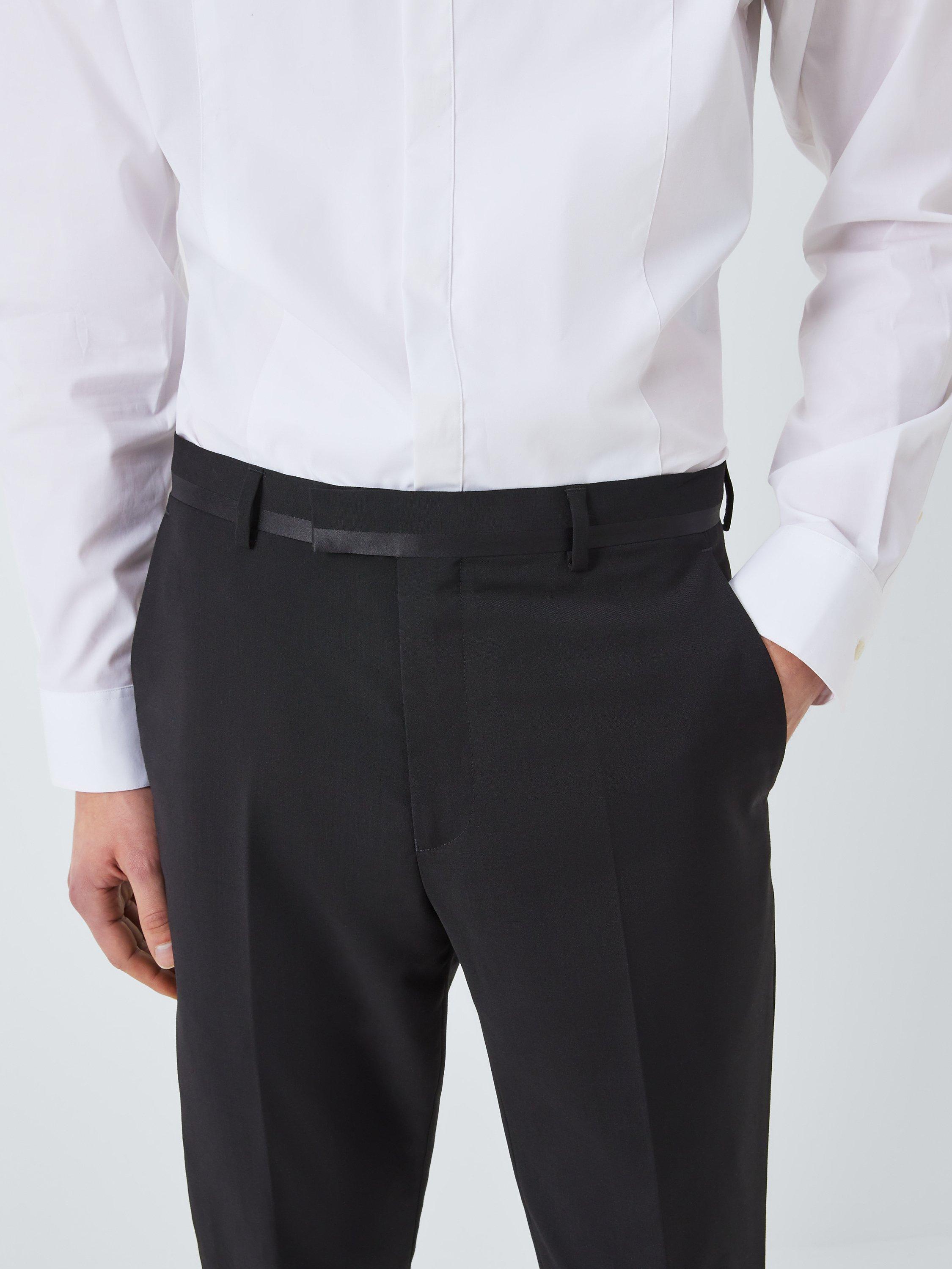 Kin Plain Slim Fit Dinner Suit Trousers, Black, 32S