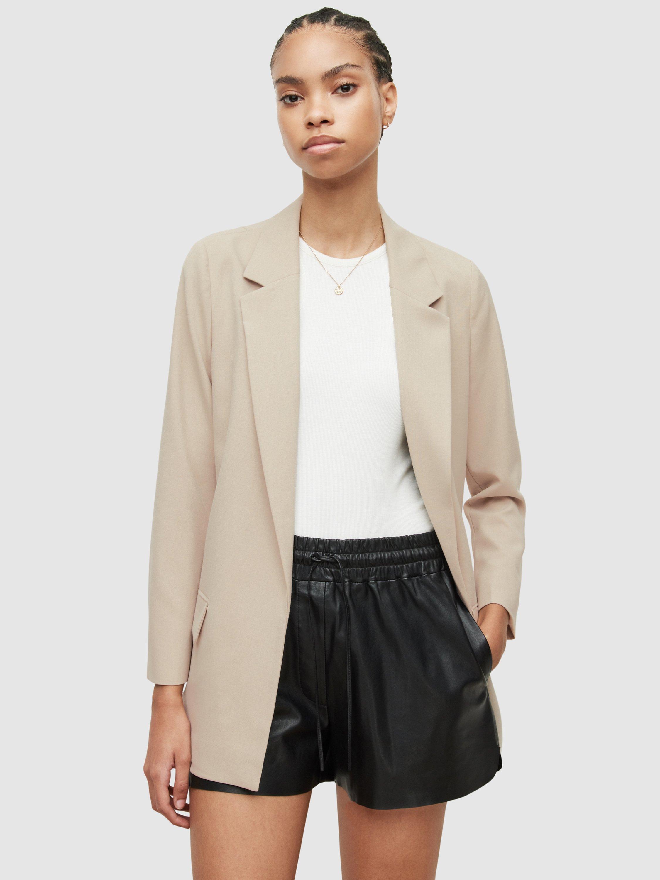 AllSaints Aleida Tri Blazer, Pale Taupe