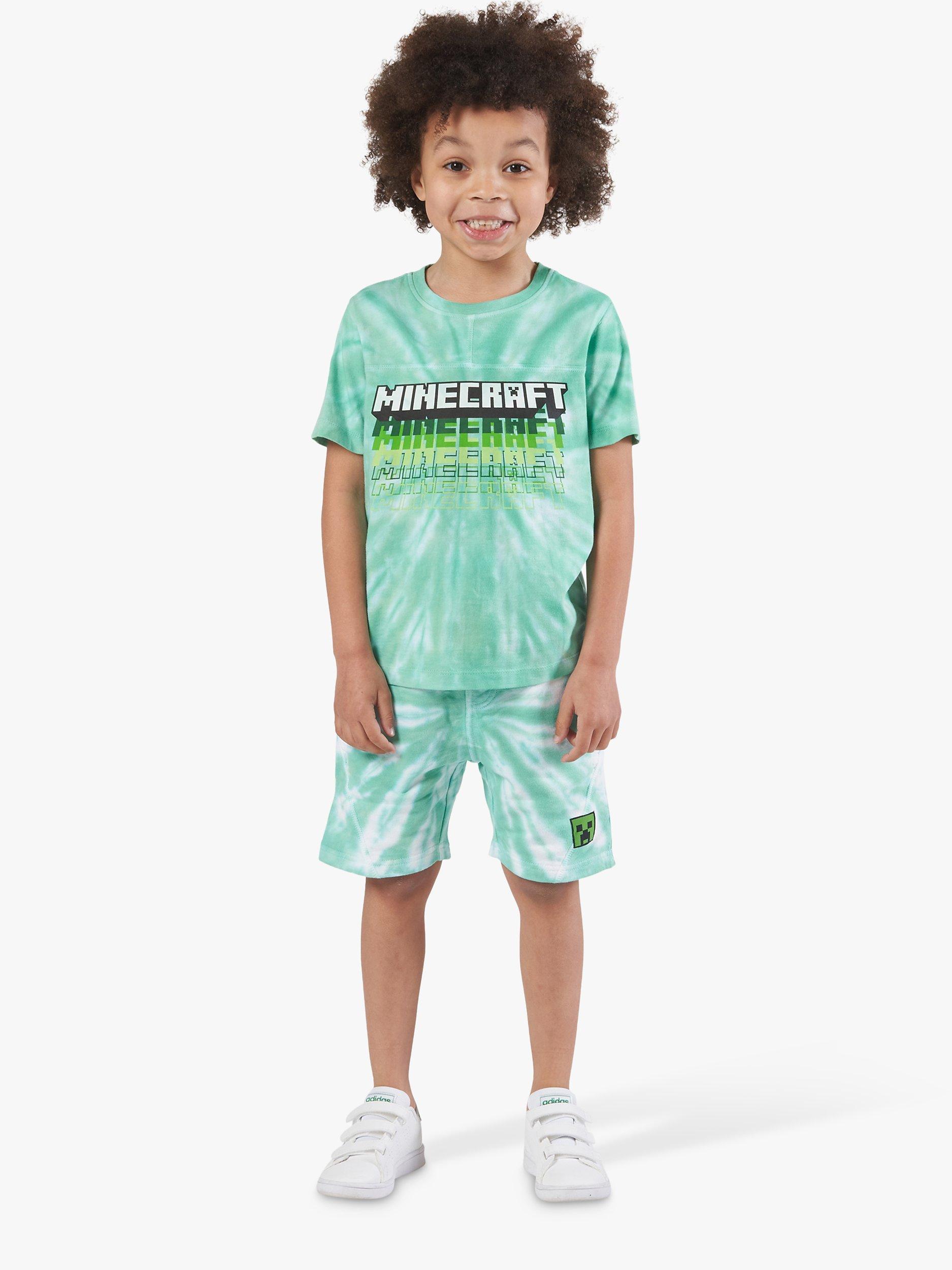 Angel & Rocket Kids' Minecraft Shorts, Green