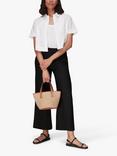 Whistles Linen Pocket Wide Leg Trousers